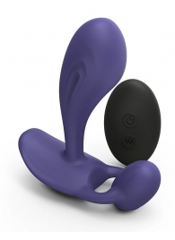 Темно-синий вибромассажер Witty P G Vibrator with Remote Control - Love to Love - в Нижнекамске купить с доставкой