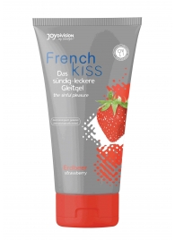 Съедобный лубрикант Frenchkiss с ароматом клубники - 75 мл. - Joy Division - купить с доставкой в Нижнекамске