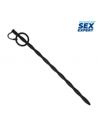 Черный стимулятор уретры Sex Expert - Sex Expert - купить с доставкой в Нижнекамске
