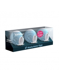 Набор из 3 мастурбаторов-яиц Satisfyer Savage - Satisfyer - в Нижнекамске купить с доставкой