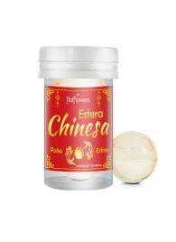 Интимный гель Chinesa Esfera с охлаждающе-пульсирующим эффектом (2 шарика по 3 гр.) - HotFlowers - купить с доставкой в Нижнекамске
