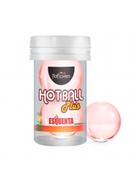 Лубрикант на масляной основе Hot Ball Plus с разогревающим эффектом (2 шарика по 3 гр.) - HotFlowers - купить с доставкой в Нижнекамске