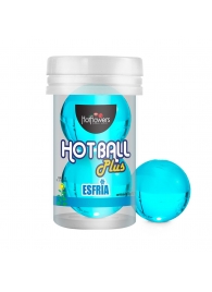 Лубрикант на масляной основе Hot Ball Plus с охлаждающим эффектом (2 шарика по 3 гр.) - HotFlowers - купить с доставкой в Нижнекамске
