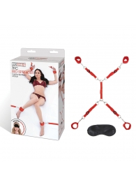 Красная фиксация на матрас Classic Bedspreader - Lux Fetish - купить с доставкой в Нижнекамске