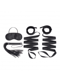 Эротический набор 4PC Bondage Bed Strap   Flogger Kit - Lux Fetish - купить с доставкой в Нижнекамске