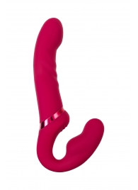 Малиновый безремневой страпон Lapis - 23 см. - Lovense - купить с доставкой в Нижнекамске