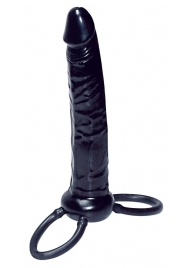 Насадка-фаллоимитатор с двумя кольцами для крепления - 16 см. - Orion - в Нижнекамске купить с доставкой