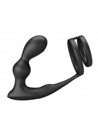 Черный вибростимулятор простаты с фиксацией кольцами Marshall - Baile - в Нижнекамске купить с доставкой
