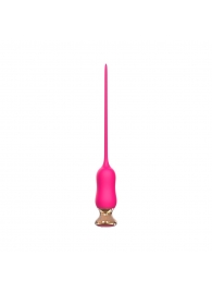 Розовый тонкий стимулятор Nipple Vibrator - 23 см. - I-MOON - купить с доставкой в Нижнекамске