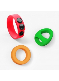 Набор из 3 разноцветных эрекционных колец Kit Neon Ring - Love to Love - в Нижнекамске купить с доставкой