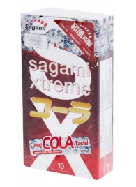 Ароматизированные презервативы Sagami Xtreme COLA - 10 шт. - Sagami - купить с доставкой в Нижнекамске