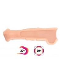 Телесная фантазийная насадка на член Cock Sleeve Size M - KOKOS - в Нижнекамске купить с доставкой
