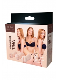 Набор из 3 мастурбаторов The Girl Next Door Tina - Dream Toys - в Нижнекамске купить с доставкой