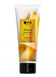 Лубрикант на водной основе OYO Aroma Gel Banana с ароматом банана - 75 мл. - OYO - купить с доставкой в Нижнекамске