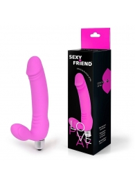Розовый безремневой страпон Sexy Friend - 1137 - купить с доставкой в Нижнекамске
