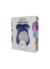 Синее эрекционное виброкольцо Nutty - Adrien Lastic - в Нижнекамске купить с доставкой