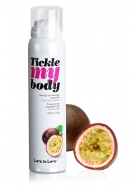 Массажная хрустящая пенка Tickle my body с ароматом маракуйи - 150 мл. - Love to Love - купить с доставкой в Нижнекамске