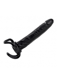 Чёрная насадка-фаллос для двойного проникновения INFLATABLE DILDO SLIM DONG  - 13,5 см. - Toyz4lovers - в Нижнекамске купить с доставкой
