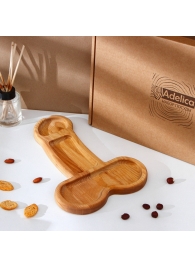 Деревянное блюдо для подачи в форме члена (32,5 х 20 х 1,7 см) - Сима-Ленд - купить с доставкой в Нижнекамске