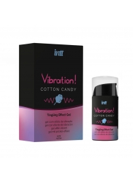 Жидкий вибратор Vibration Cotton Candy с ароматом сахарной ваты - 15 мл. - INTT - купить с доставкой в Нижнекамске