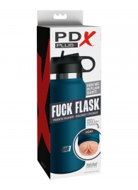 Мастурбатор-вагина в синей колбе F*ck Flask - Pipedream - в Нижнекамске купить с доставкой