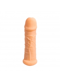 Телесный фаллоудлинитель Extra Size Bubbles - 15,5 см. - Lola Games - в Нижнекамске купить с доставкой