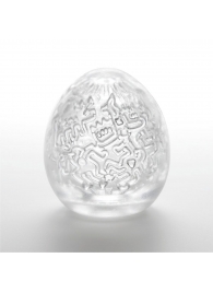Мастурбатор-яйцо Keith Haring EGG PARTY - Tenga - в Нижнекамске купить с доставкой