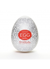 Мастурбатор-яйцо Keith Haring EGG PARTY - Tenga - в Нижнекамске купить с доставкой
