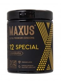 Презервативы с точками и рёбрами MAXUS Special - 12 шт. - Maxus - купить с доставкой в Нижнекамске