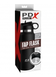 Черный мастурбатор в виде бутылки Fap Flask - Pipedream - в Нижнекамске купить с доставкой