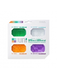 Набор из 4 мастурбаторов-стимуляторов Tenga Uni Variety Pack - Tenga - в Нижнекамске купить с доставкой
