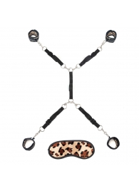 Леопардовая фиксация на матрас для рук и ног Classic Bedspreader - Lux Fetish - купить с доставкой в Нижнекамске