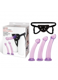 Тренировочный набор с тремя насадками Pegging Training Set - Lux Fetish - купить с доставкой в Нижнекамске
