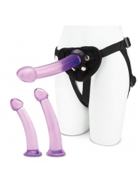 Тренировочный набор с тремя насадками Pegging Training Set - Lux Fetish - купить с доставкой в Нижнекамске