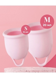 Набор из 2 розовых менструальных чаш Aura - HOT planet - купить с доставкой в Нижнекамске