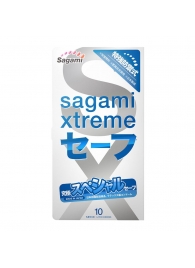 Презервативы Sagami Xtreme Ultrasafe с двойным количеством смазки - 10 шт. - Sagami - купить с доставкой в Нижнекамске