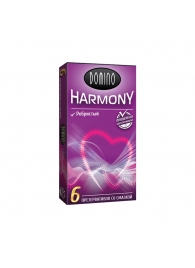 Презервативы с рёбрышками Domino Harmony - 6 шт. - Domino - купить с доставкой в Нижнекамске