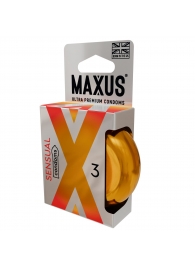 Презервативы анатомической формы Maxus Sensual - 3 шт. - Maxus - купить с доставкой в Нижнекамске