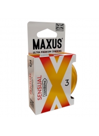 Презервативы анатомической формы Maxus Sensual - 3 шт. - Maxus - купить с доставкой в Нижнекамске