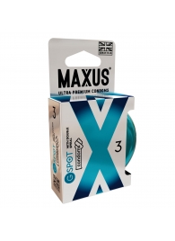 Презервативы Maxus G spot с двойной спиралью - 3 шт. - Maxus - купить с доставкой в Нижнекамске