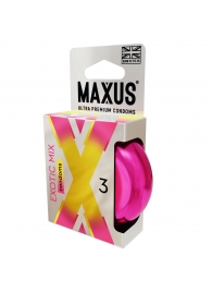Ароматизированные презервативы Maxus Exotic Mix - 3 шт. - Maxus - купить с доставкой в Нижнекамске