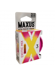 Ароматизированные презервативы Maxus Exotic Mix - 3 шт. - Maxus - купить с доставкой в Нижнекамске