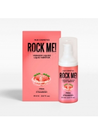 Жидкий вибратор Nuei Rock Me! с ароматом клубники - 20 мл. - Nuei cosmetics - купить с доставкой в Нижнекамске
