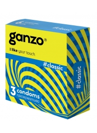 Классические презервативы с обильной смазкой Ganzo Classic - 3 шт. - Ganzo - купить с доставкой в Нижнекамске