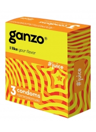 Ароматизированные презервативы Ganzo Juice - 3 шт. - Ganzo - купить с доставкой в Нижнекамске