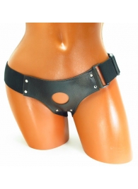 Трусики для страпона коричневого цвета - БДСМ Арсенал - купить с доставкой в Нижнекамске