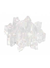 Прозрачное гелевое эрекционное кольцо-звезда - Toyfa Basic - в Нижнекамске купить с доставкой