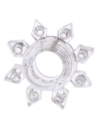 Прозрачное гелевое эрекционное кольцо-звезда - Toyfa Basic - в Нижнекамске купить с доставкой