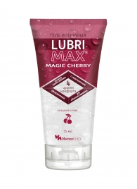 Интимный гель-смазка на водной основе Lubrimax Magic Cherry - 75 мл. - ИнтелБИО - купить с доставкой в Нижнекамске