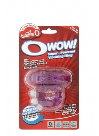 Фиолетовое эрекционное виброкольцо OWOW PURPLE - Screaming O - в Нижнекамске купить с доставкой